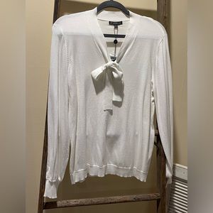 Adrianna Papell white sweater
